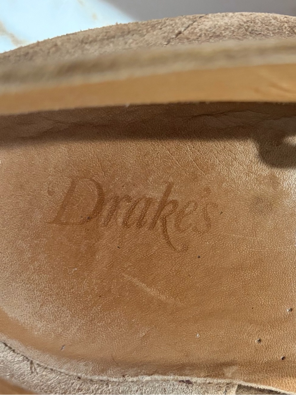 Drakes Crosby Moc-Toe Chukka Boots, brown suede, Dark Academia, size 11 - Picture 8 of 10
